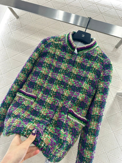 Woven Stand Collar Dress Coat