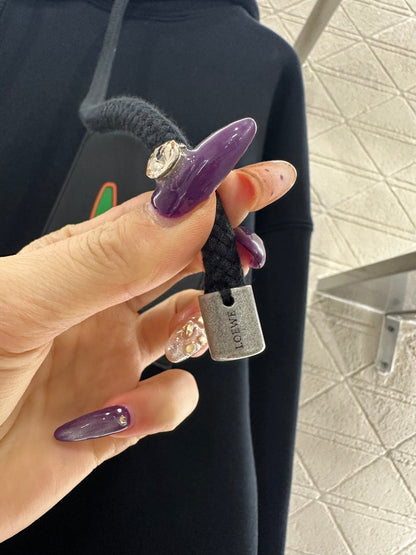 Leather Pocket Drawstring Hooded Sweatshirt