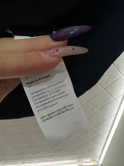 Leather Pocket Drawstring Hooded Sweatshirt