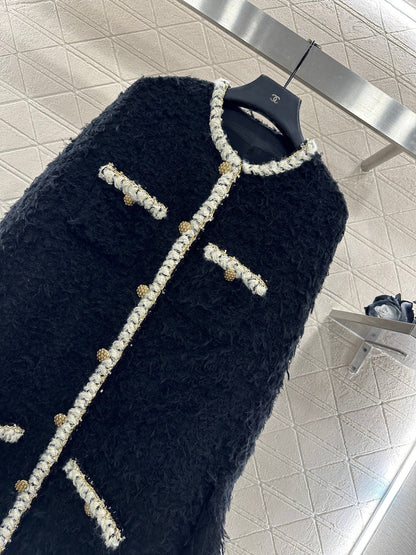 Wool Mid-Length Cape Coat