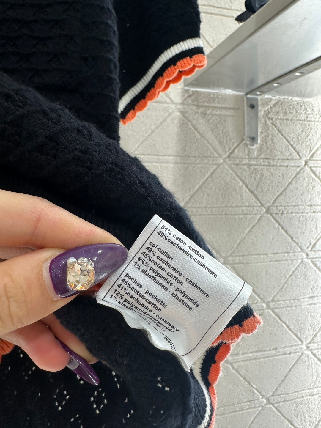 Color-blocked Collared Knit Short-Sleeve T-Shirt