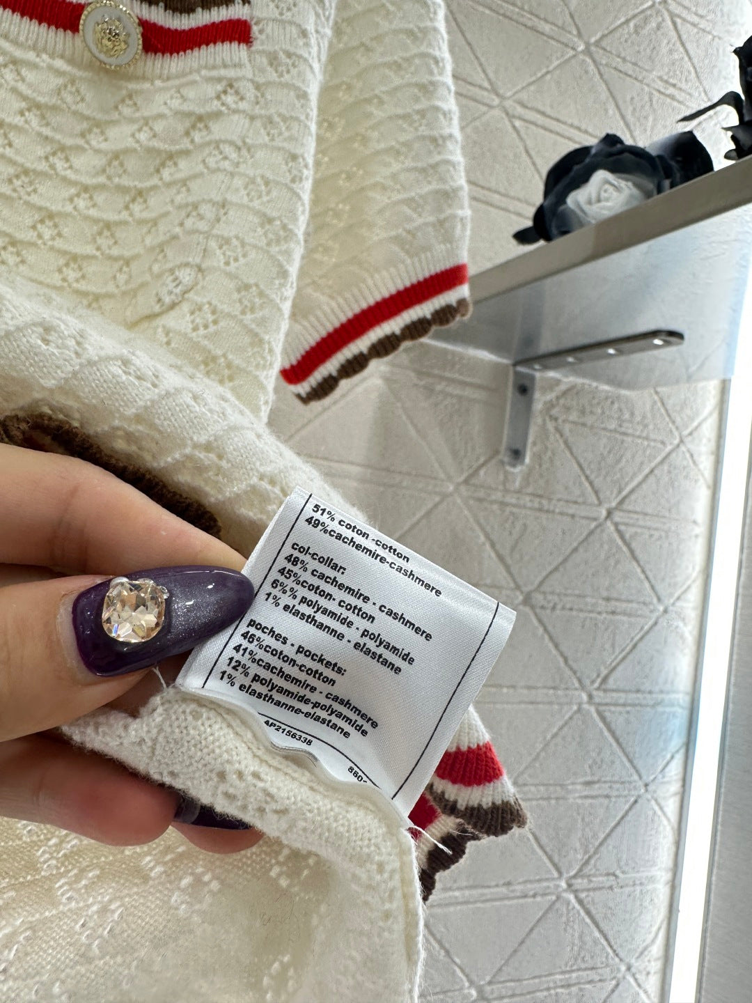 Color-blocked Collared Knit Short-Sleeve T-Shirt