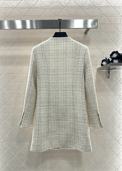 Woven Long Coat Dress