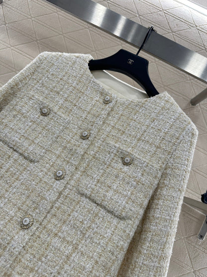 Woven Long Coat Dress