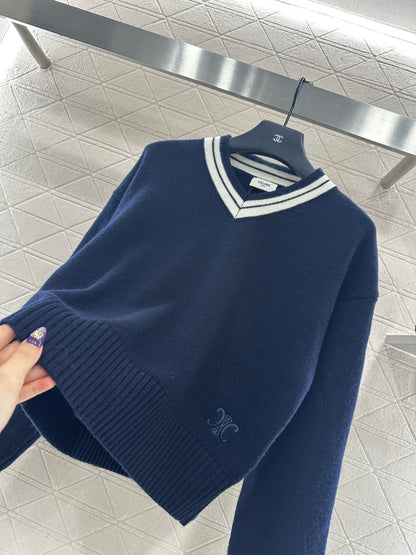 Short Knit Pullover Sweater