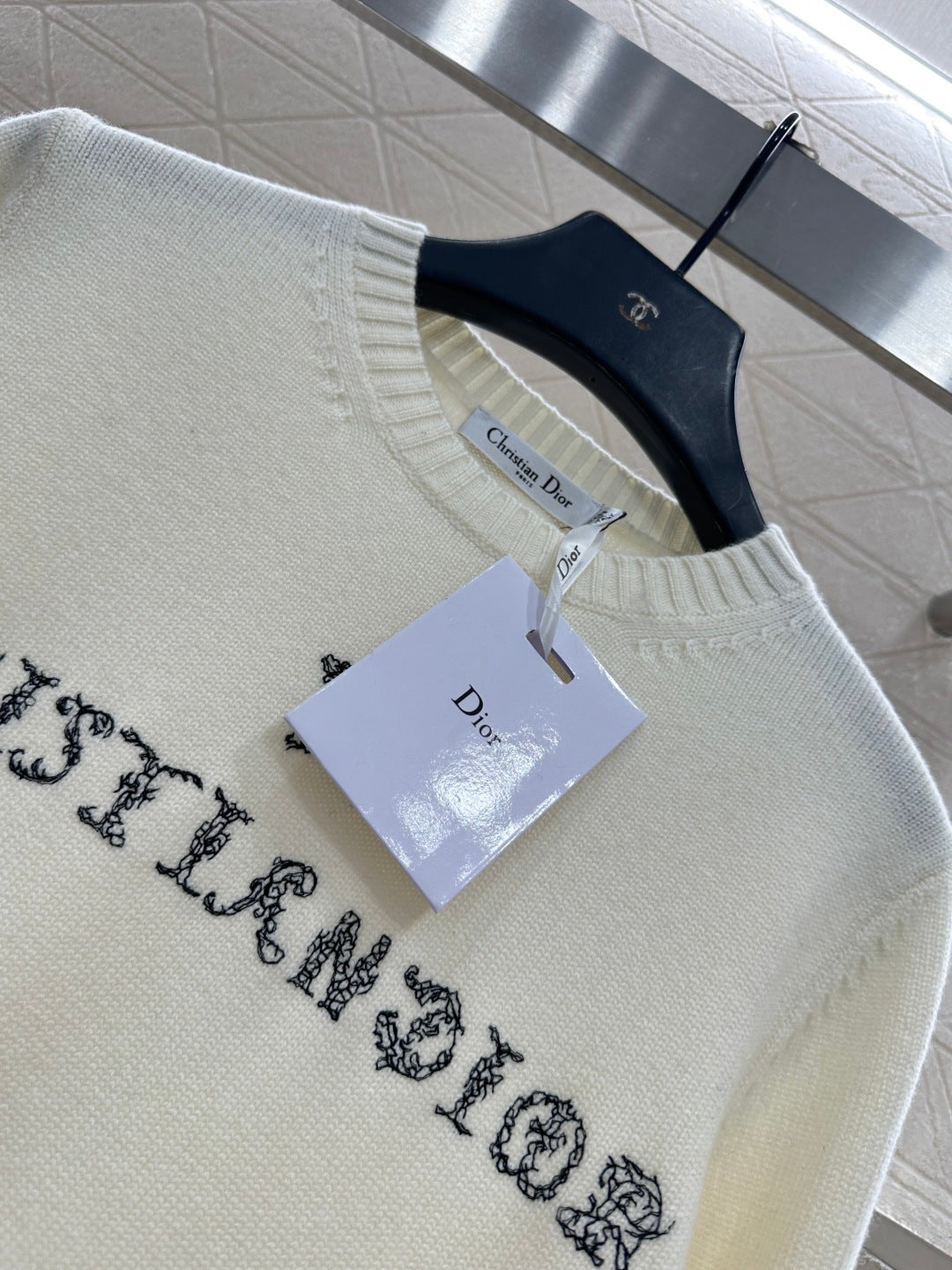 Embroidered Five-Pointed Star Sweater