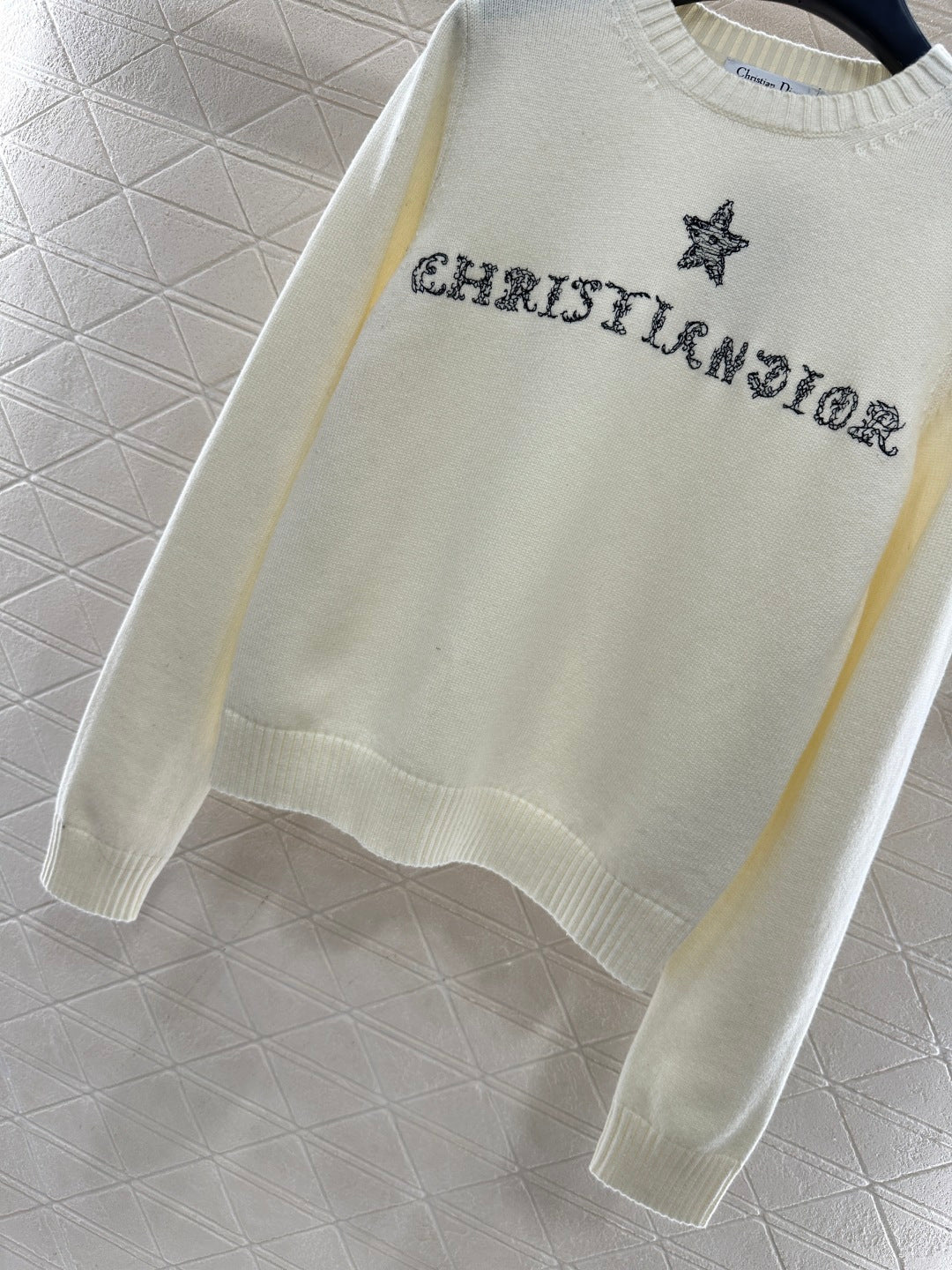 Embroidered Five-Pointed Star Sweater