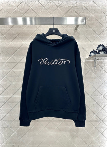 Beaded Sequin Letter Sweatshirt