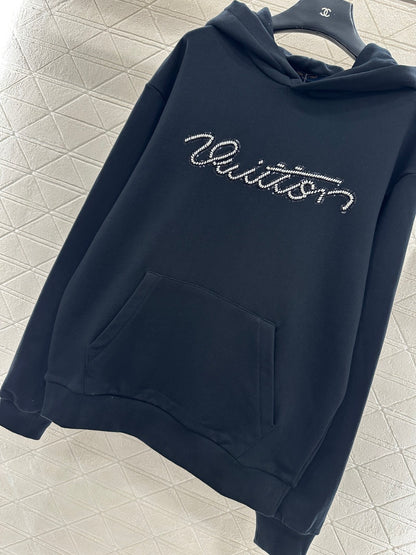 Beaded Sequin Letter Sweatshirt