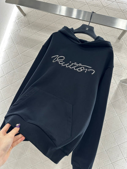 Beaded Sequin Letter Sweatshirt