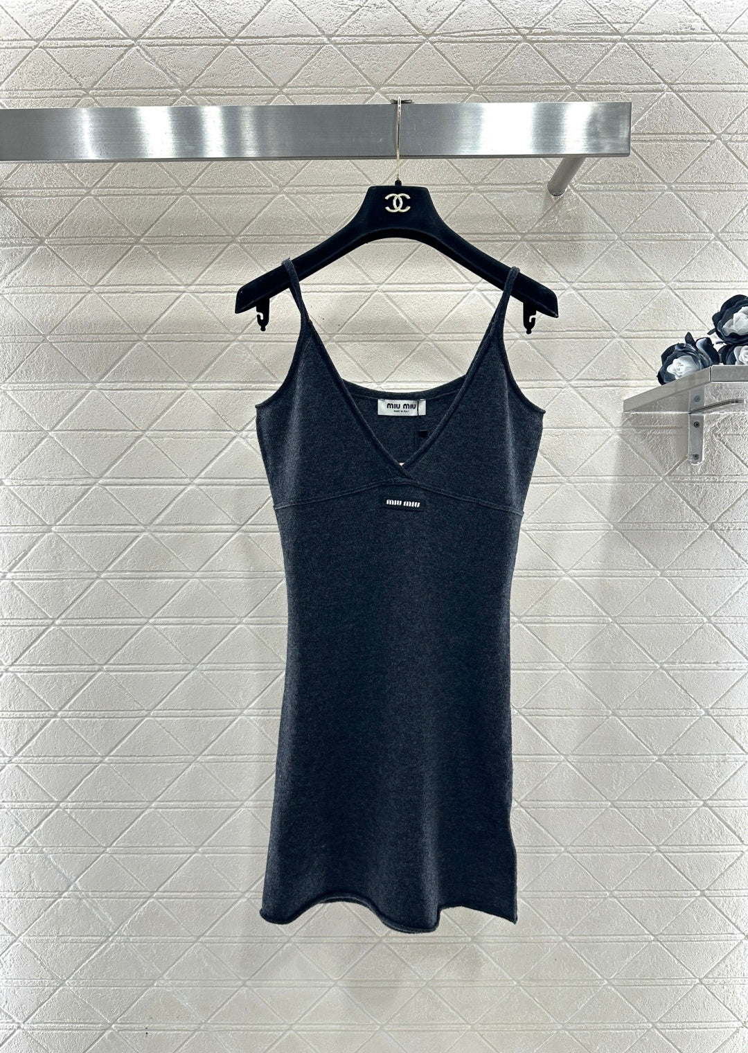 Knitted Spaghetti Strap Slip Dress