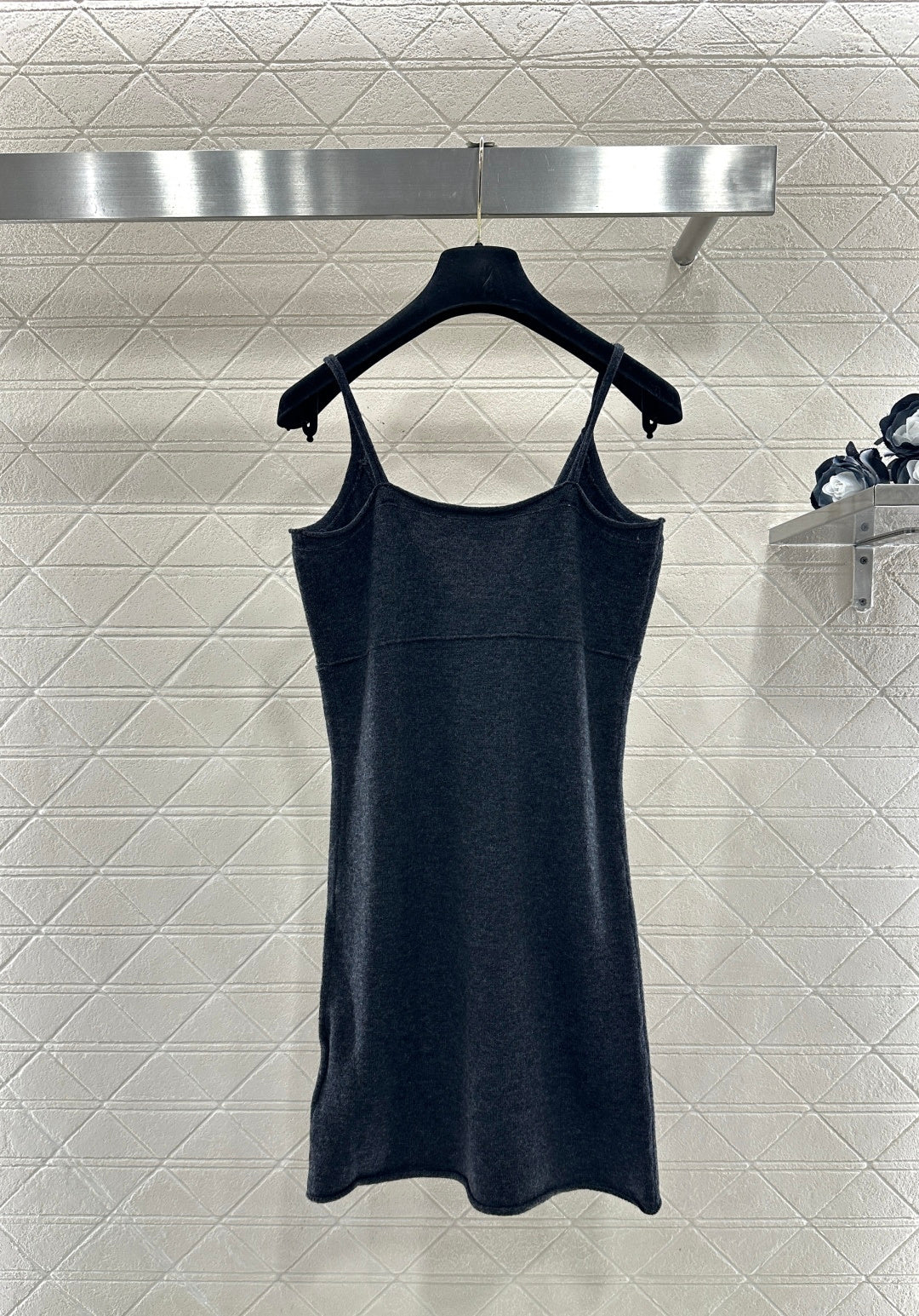 Knitted Spaghetti Strap Slip Dress