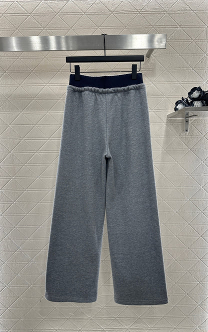 Fleece Casual Webbing Pants