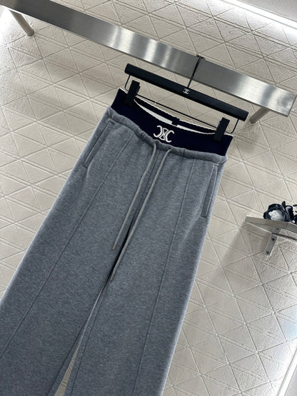 Fleece Casual Webbing Pants