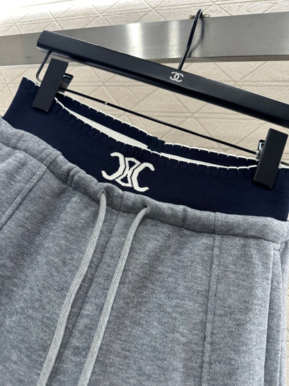 Fleece Casual Webbing Pants