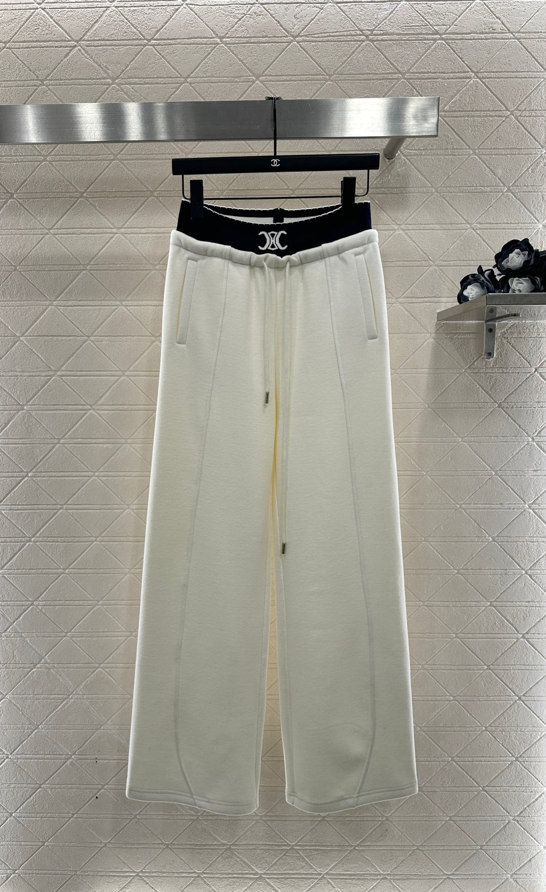 Fleece Casual Webbing Pants