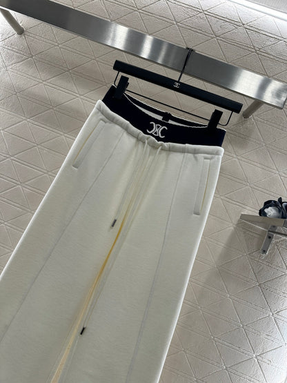 Fleece Casual Webbing Pants