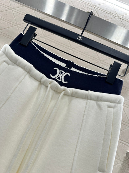 Fleece Casual Webbing Pants