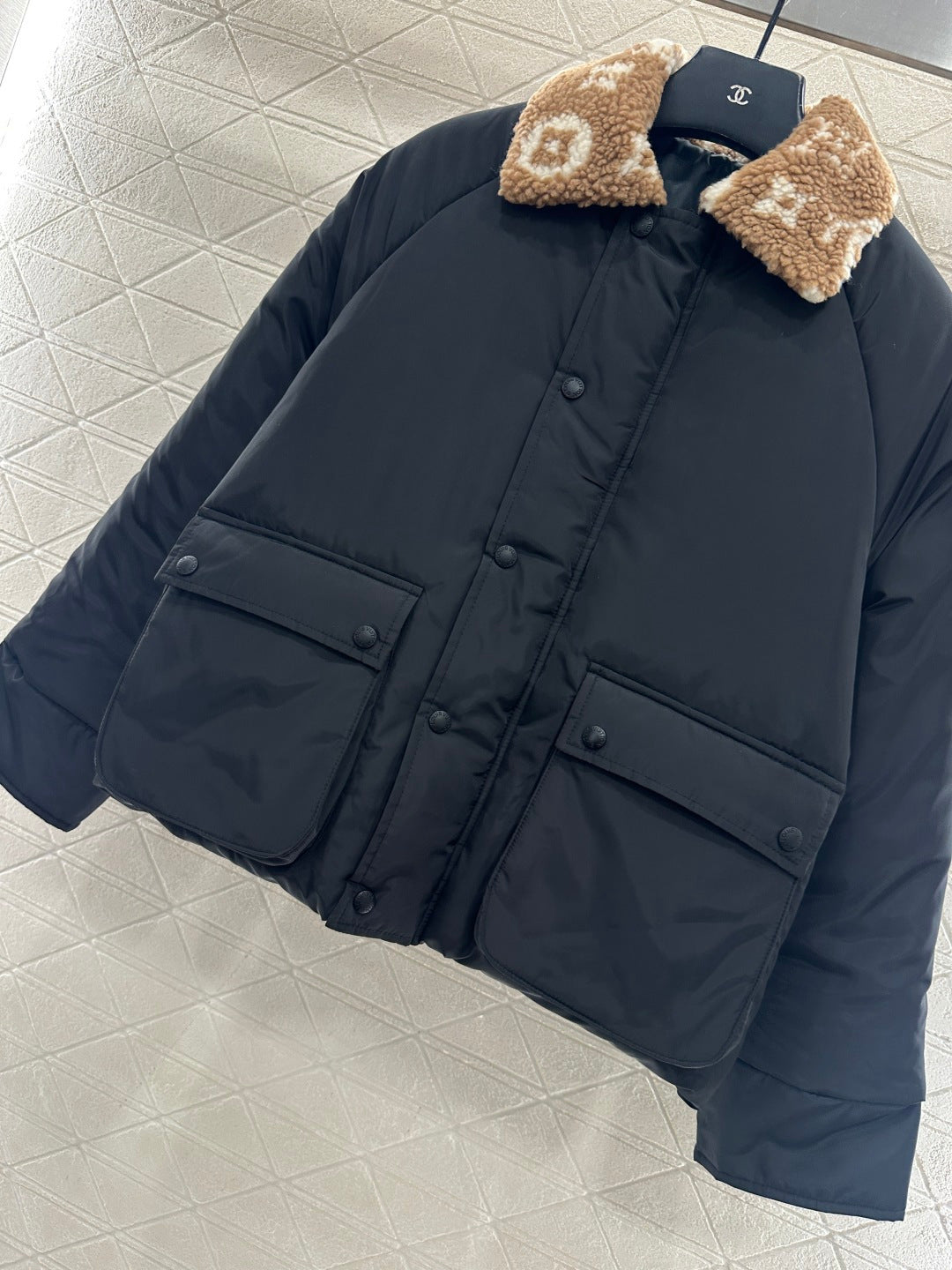 Lamb's Fur Collar Cotton Jacket