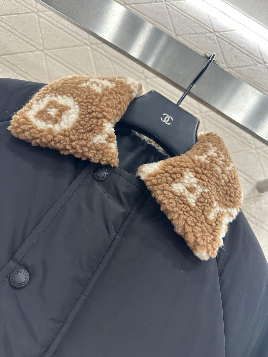 Lamb's Fur Collar Cotton Jacket