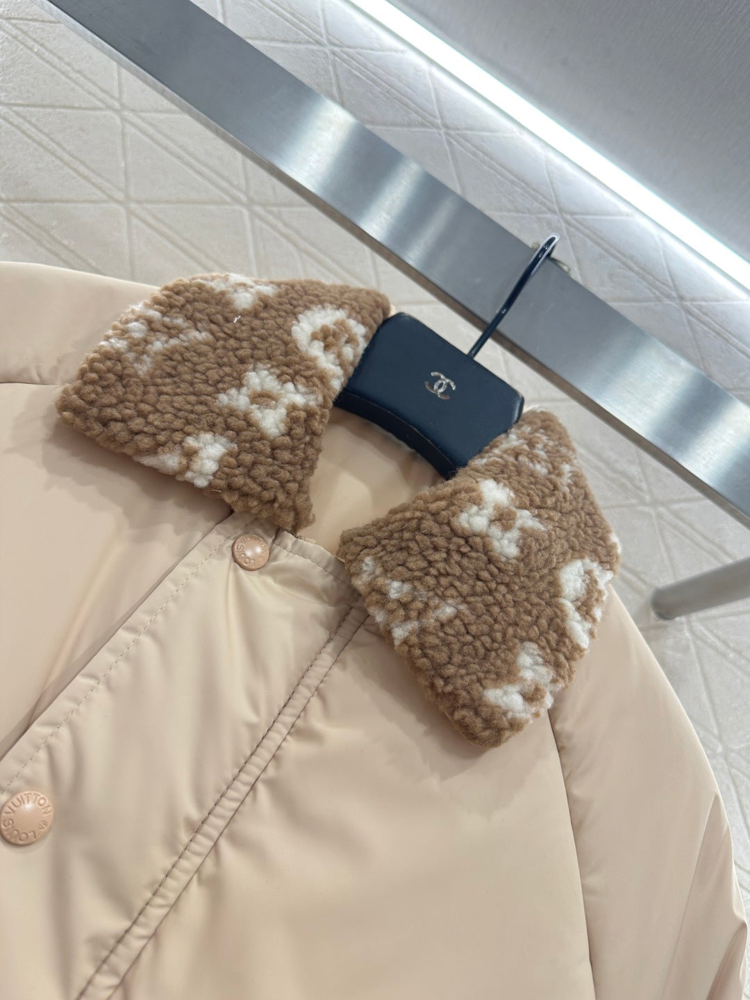 Lamb's Fur Collar Cotton Jacket