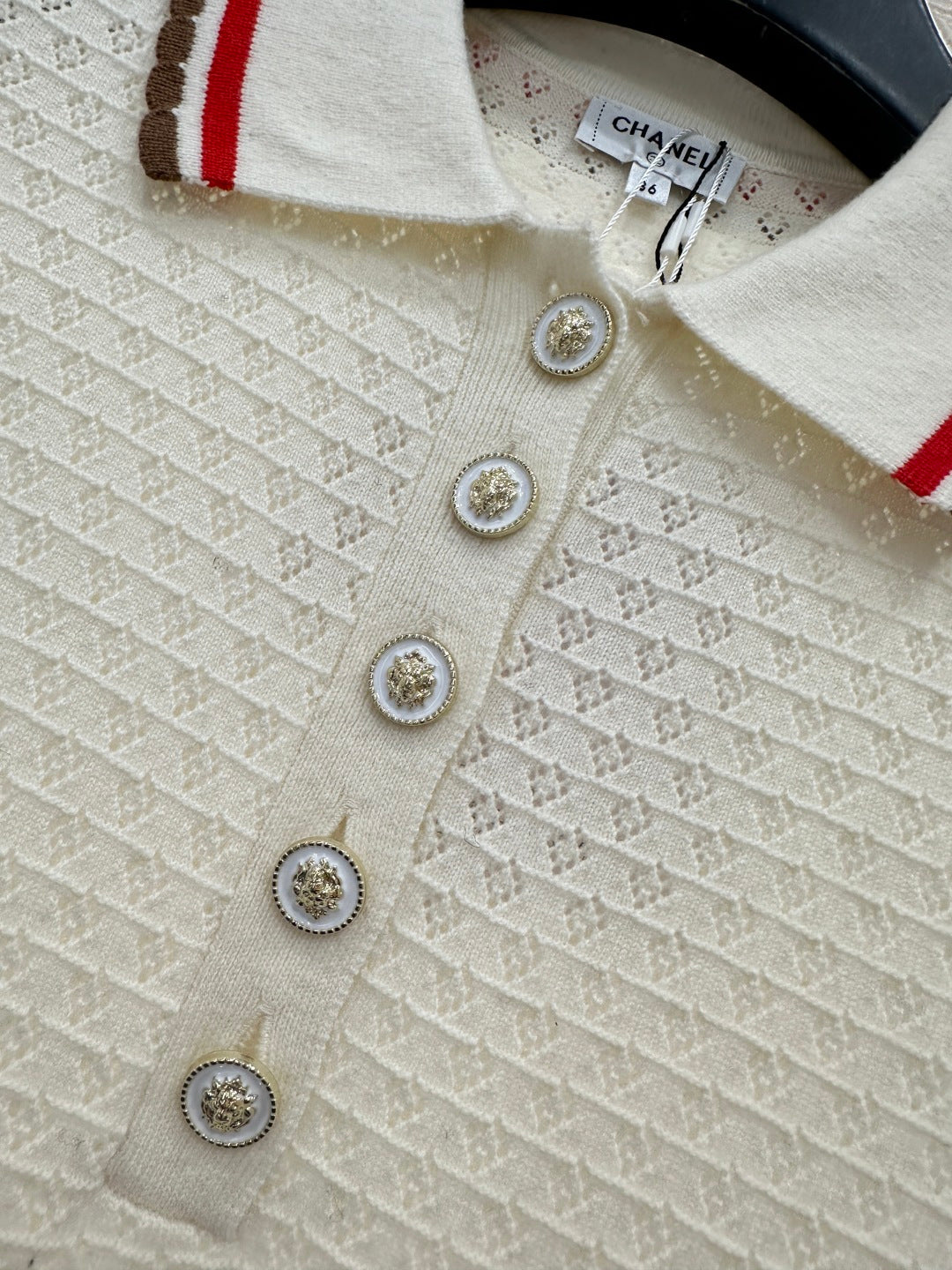 Color-Blocked Collared Knit Dress