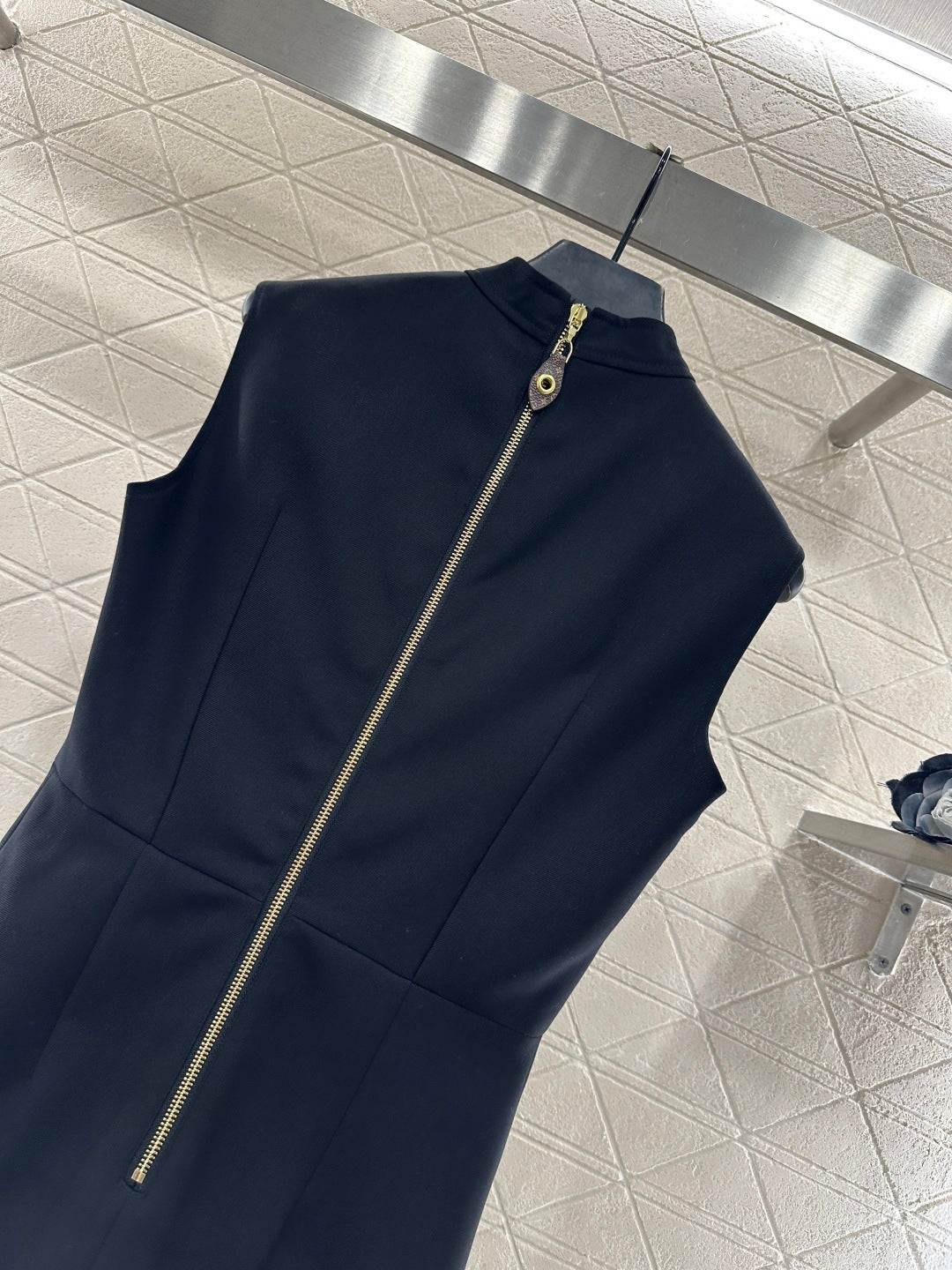 Flap-front Lock Pocket Vest Dress