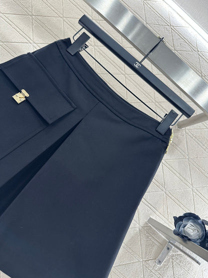 Zippered Leather Mini Skirt