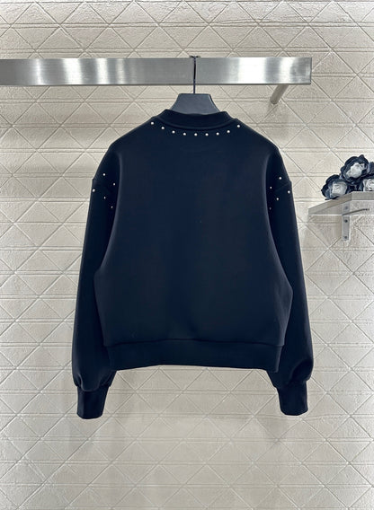 Studded Crew Neck Sweatshirt