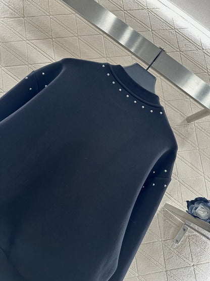 Studded Crew Neck Sweatshirt