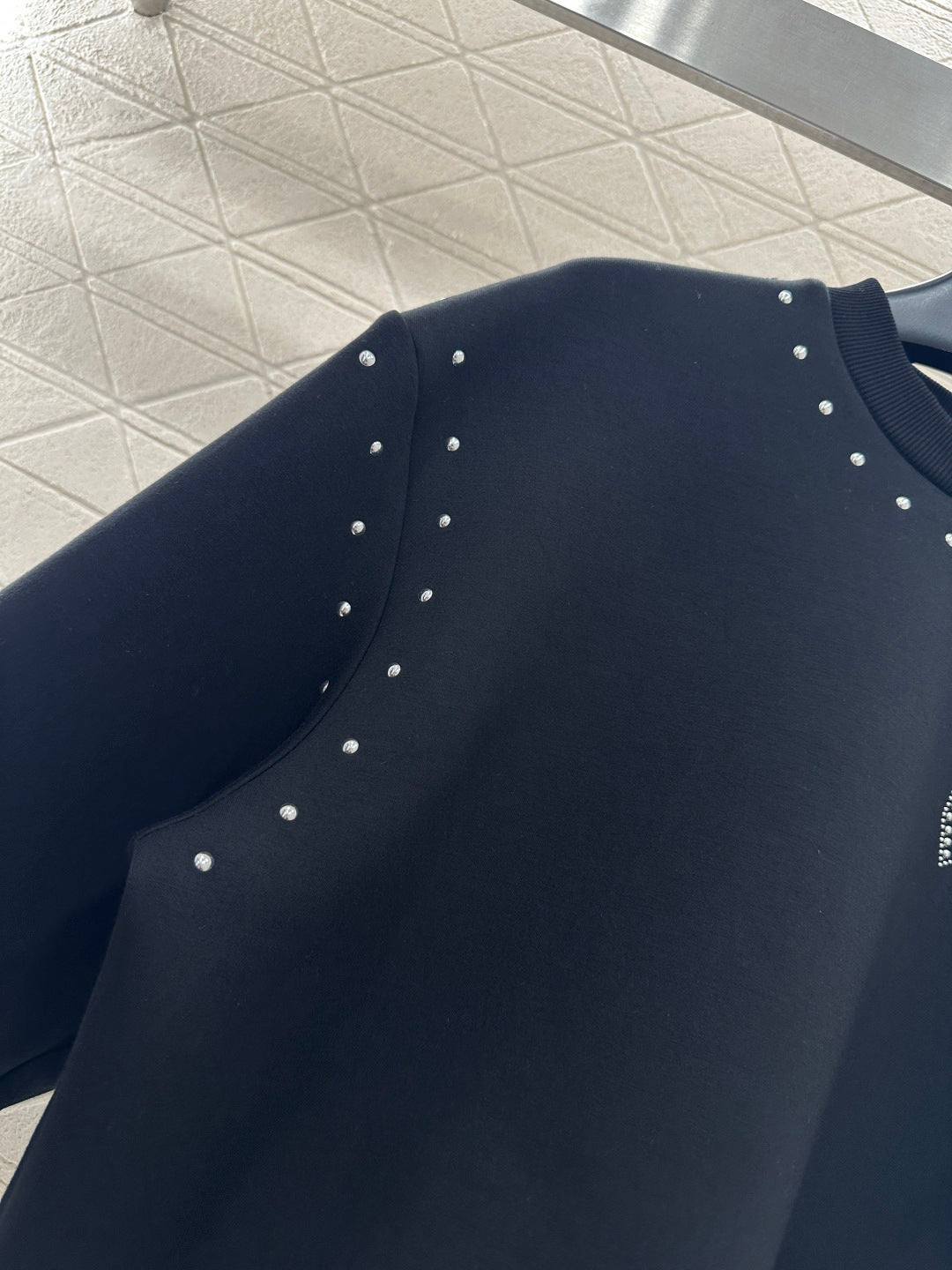 Studded Crew Neck Sweatshirt