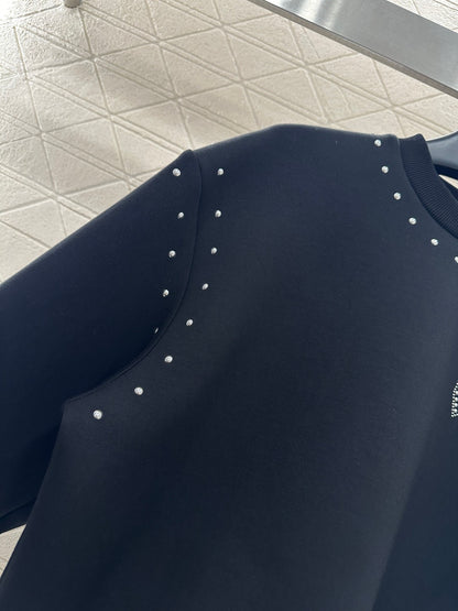 Studded Crew Neck Sweatshirt