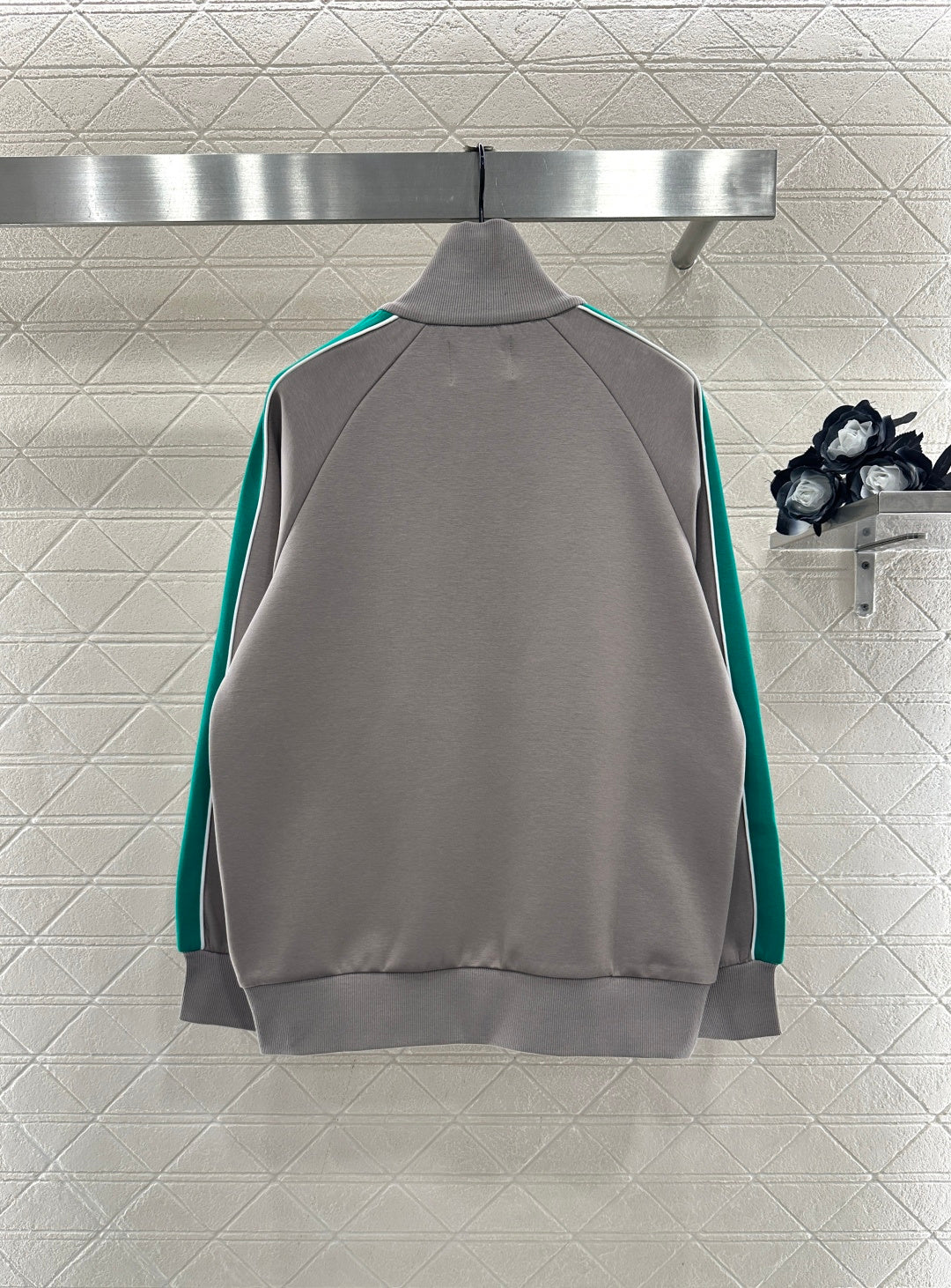 Stand Collar Webbing Casual Jacket