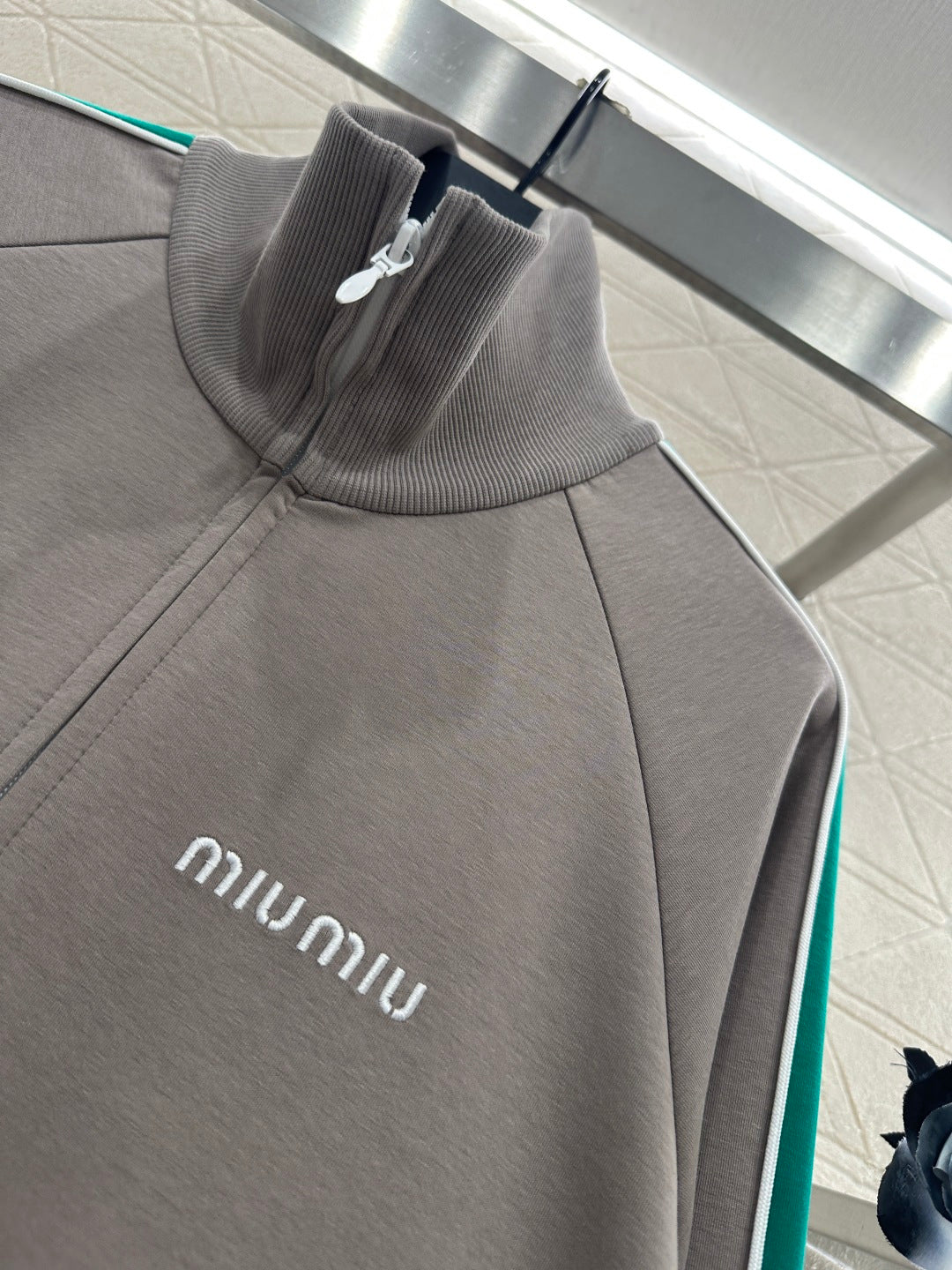 Stand Collar Webbing Casual Jacket