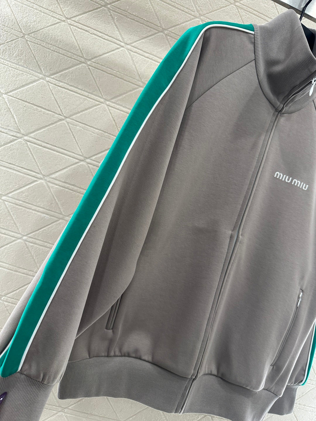 Stand Collar Webbing Casual Jacket