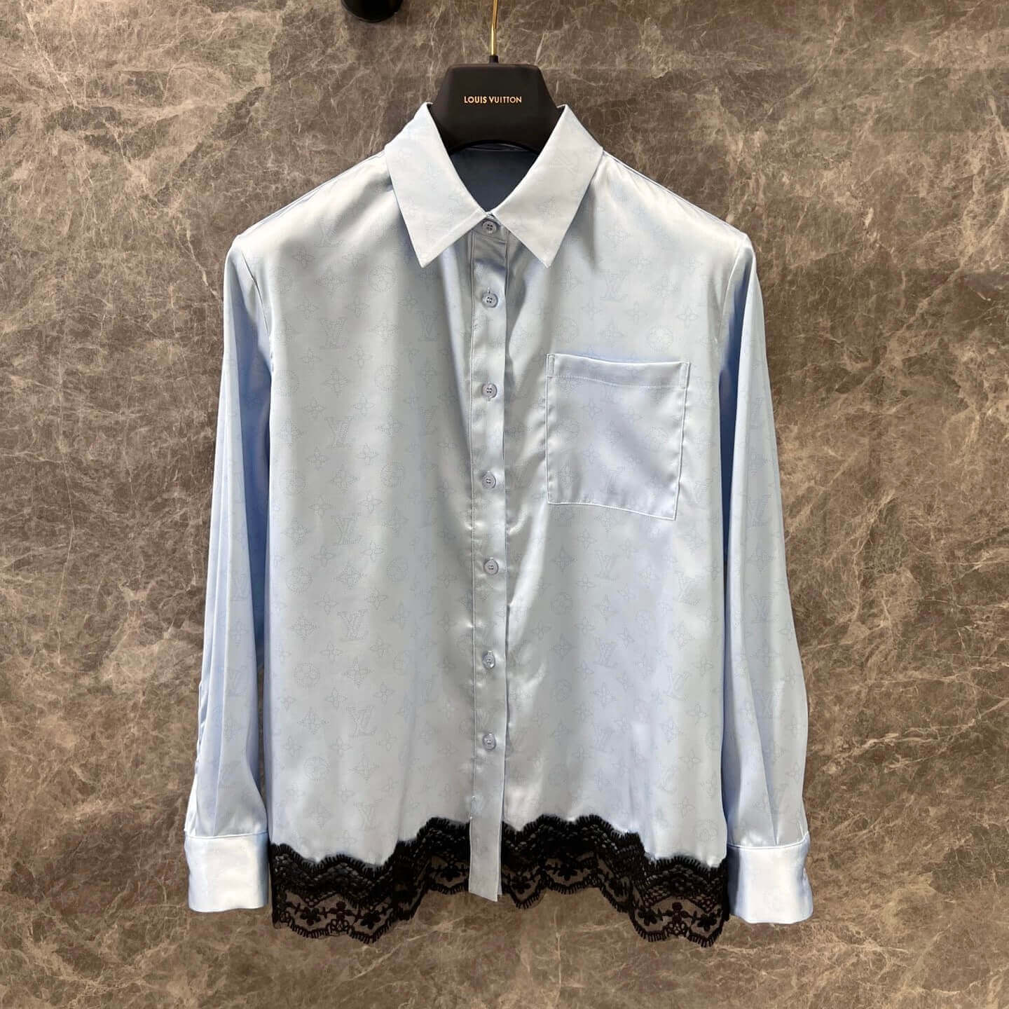 Lace Four-Leaf Clover Element Print Shirt & Shorts Set