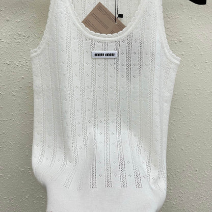 Minimalist Cut-Out U-Neck Vest