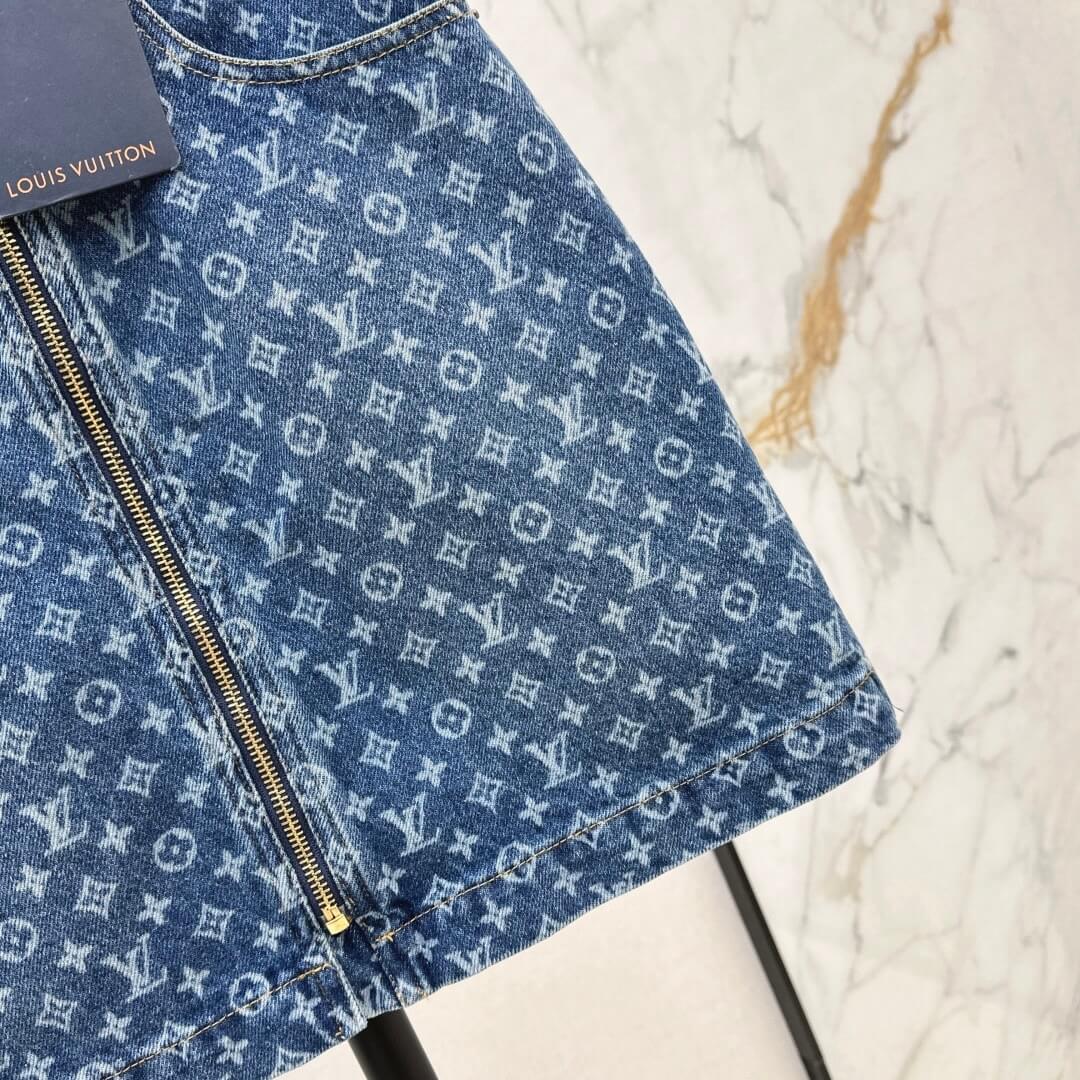 Utility Zip-Front Denim Mini