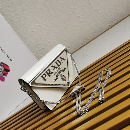 Large Triangle Logo Chain Bag