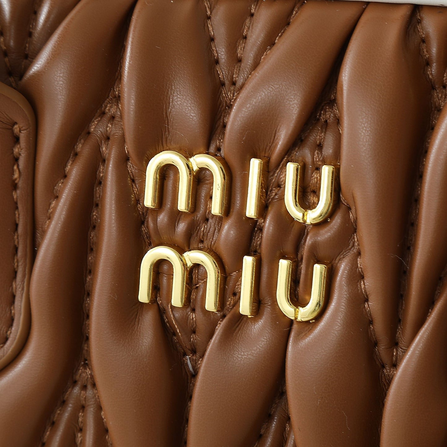 Mi 25 Large Lambskin Textured Vintage Baguette Bag