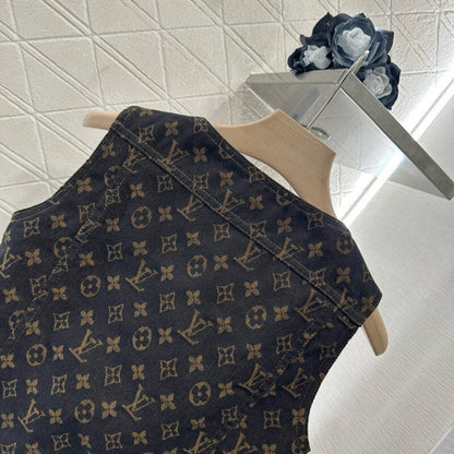 Classic Denim Series All-Over Print Vest