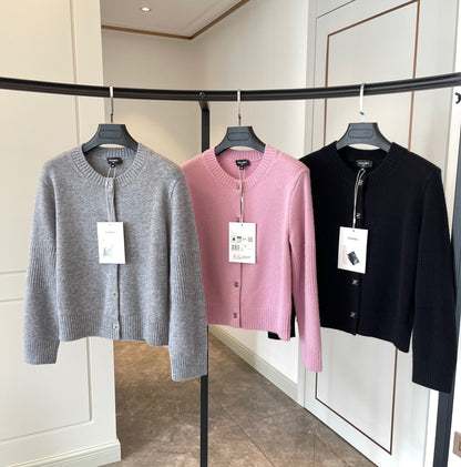 Cashmere Button Cardigan