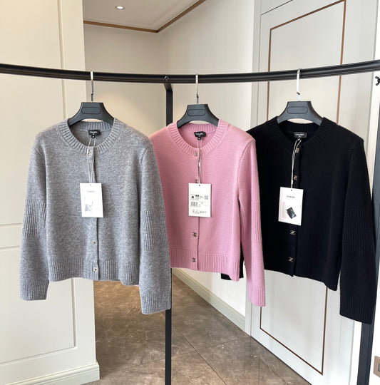 Cashmere Button Cardigan