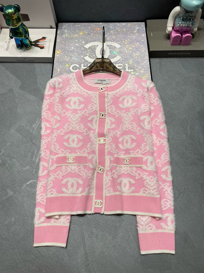 New autumn style three-dimensional jacquard temperament cardigan