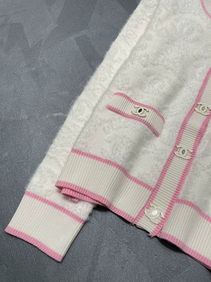 New autumn style three-dimensional jacquard temperament cardigan