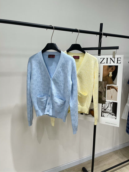 25ss Spring and Summer GU Gentle Knitted Cardigan