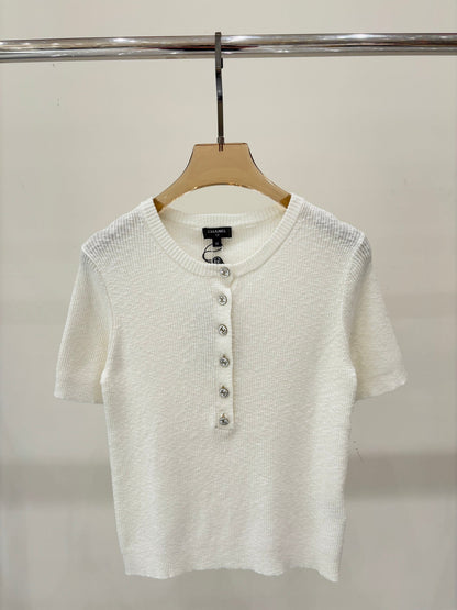 25ss early spring new slim fit knitted short sleeves