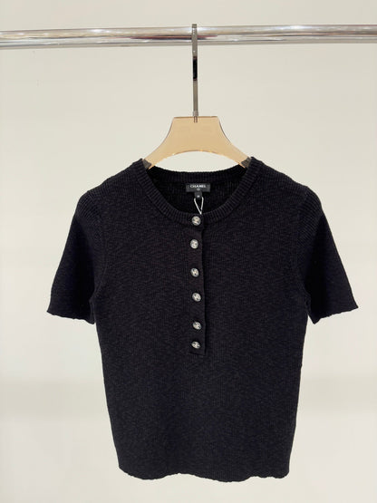 25ss early spring new slim fit knitted short sleeves