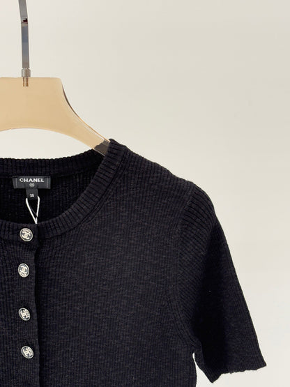 25ss early spring new slim fit knitted short sleeves