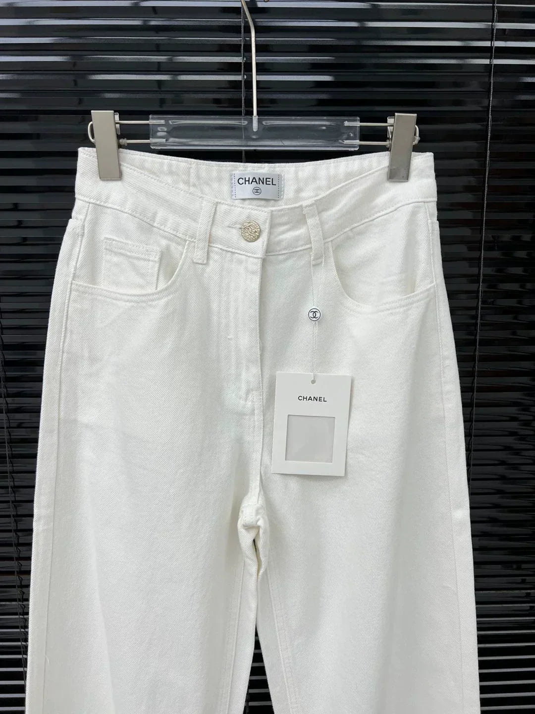 25ss gradient sequined back pocket jeans